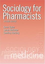 Sociology for pharmacists an introduction