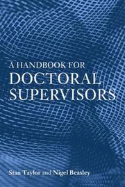 A handbook for doctoral supervisors