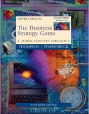The business strategy game a global industry simulation : player's manual