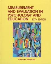 Measurement and evaluation in psychology and education