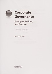 Corporate governance principles, policies and practices