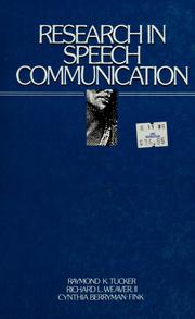 Research in speech communication