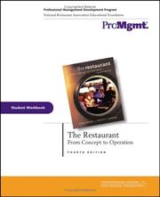 The restaurant from concept to operation : student workbook