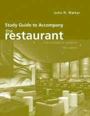 Study guide to accompany the restaurant from concept to operation