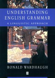 Understanding English grammar a linguistic approach