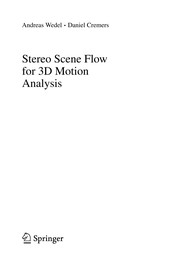 Stereo scene flow for 3D motion analysis