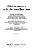 Clinical management of articulation disorders