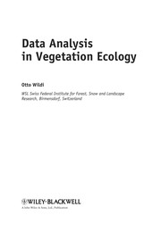 Data analysis in vegetation ecology