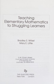 Teaching elementary mathematics to struggling learners