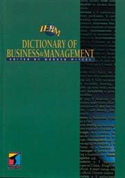 The dictionary of business and management