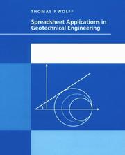 Spreadsheet applications in geotechnical engineering