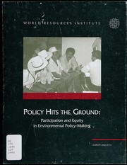 Policy hits the ground participation and equity in environmental policy-making