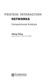 Protein interaction networks computational analysis
