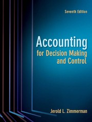 Accounting for decision making and control